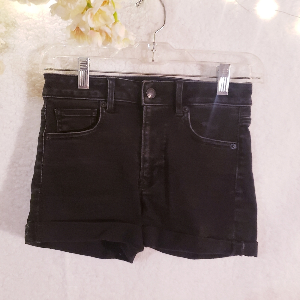 American Eagle Outfitters Black High Rise Shorts